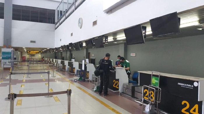 Suasana di Bandara Internasional Minangkabau (Jeka Kampai-detikcom)