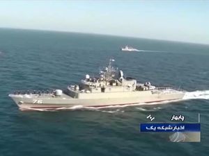 Penampakan Kapal Perang Iran yang Tertembak Rudal Teman Sendiri