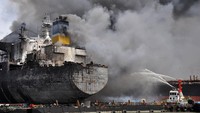 Proses pemadaman api dilakukan oleh unsur-unsur maritim seperti Otoritas Pelabuhan Utama Belawan, Syahbandar Utama Belawan, PT Pelindo I Belawan, Dinas Pemadam Kebakaran Belawan, dan Polairud Belawan.
