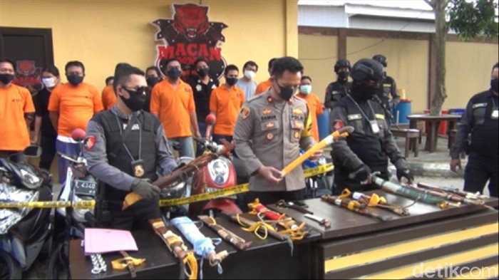 Polisi tetapkan 19 tersangka dari ormas yang rusuh saat menagih utang di Samarinda