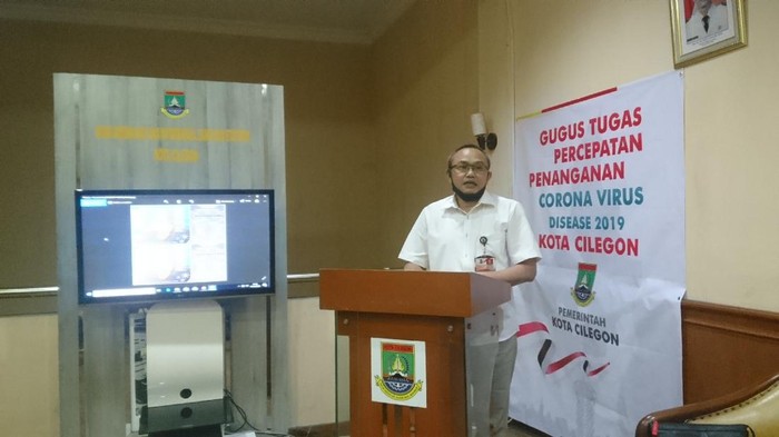 Jubir Gugus Tugas COVID-19 Cilegon, Aziz Setia Ade. (Foto: M Iqbal/detikcom)