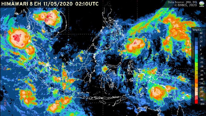 Citra radar BMKG, Senin (11/5/2020).