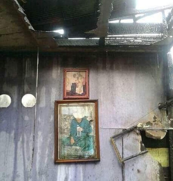 Gambar ulama Guru Sekumpul tak ikut terbakar (dok. Istimewa)