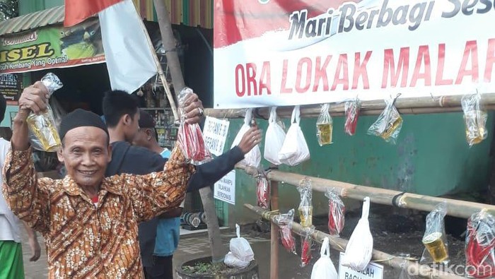 Warga Pati punya cara unik berbagi di masa pandemi Corona