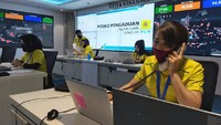 Posko informasi ini berada di Kantor Pusat PLN, Jakarta.