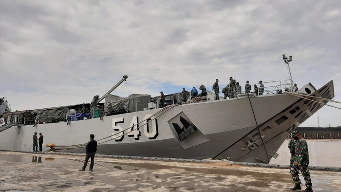 Pelepasan 450 prajurit TNI di Sumsel (Raja Adil-detikcom)