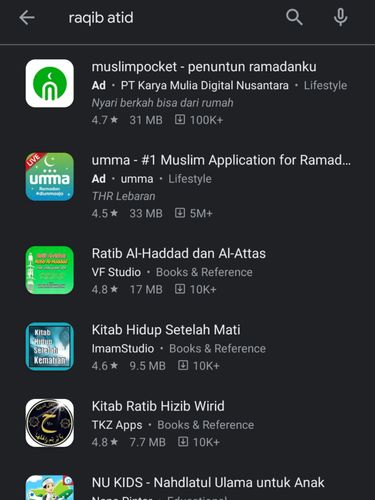 Aplikasi Raqib Atid menghilang di Play Store