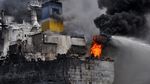 Kapal Tanker Terbakar di Pelabuhan Belawan