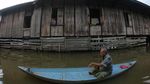 Banjir di Jambi Akibat Luapan Sungai Batanghari Meluas
