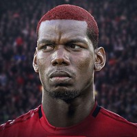 Paul Pogba menyesuaikan warna rambutnya dengan jersey Manchester United. (Foto: Instagram/ @brfootball)
