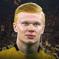 Seperti warna jersey Borussia Dortmund, Erling Braut Håland tampil dengan rambut kuning terang. (Foto: Instagram/ @brfootball)