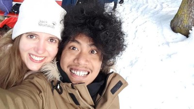 Momen Mesra Pria Lombok yang Dituduh Pakai Pelet Demi Nikahi Bule Jerman
