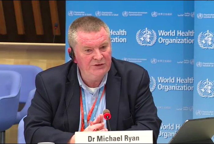 Direktur Kegawatdaruratan Kesehatan WHO, Michael Ryan. (Tangkapan layar YouTube United Nations)