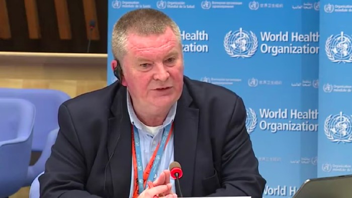 Direktur Kegawatdaruratan Kesehatan WHO, Michael Ryan. (Tangkapan layar YouTube United Nations)