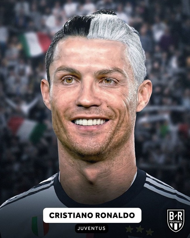 Ada yang bilang rambut Ronaldo ini malah membuatnya mirip Cruella de Vil. Setuju? (Foto: Instagram/ @brfootball)