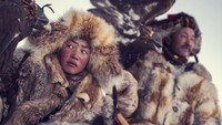 Alibek Erchebulat, Suku Kazakh dari Provinsi Bayan-Ölgii, Mongolia. Foto diambil pada tahun 2017