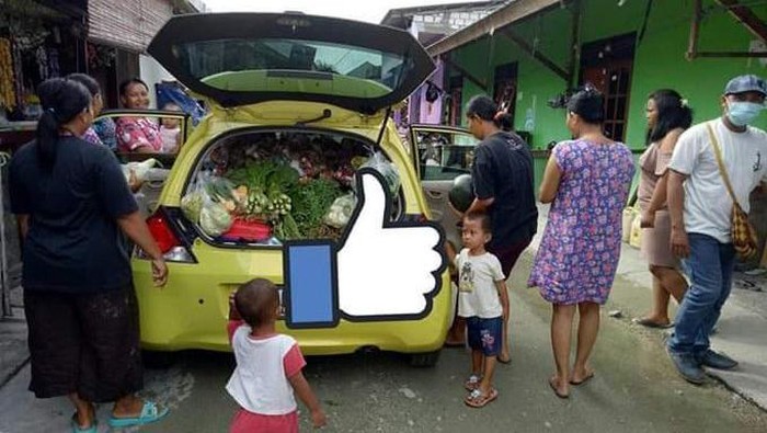 Honda Brio buat jualan sayur