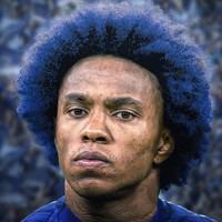 Kalau warnanya sudah serba biru seperti ini, kamu bisa menebak nama klub sepakbolanya. Willian, salah satu pemain unggulan Chelsea, pun tampak menggemaskan dengan rambut Afro berwarna biru ini. (Foto: Instagram/ @brfootball)