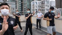 Beberapa tempat latihan bela diri seperti dojo atau ring arena pun ditutup untuk sementara waktu untuk antisipasi COVID-19. Billy H.C. Kwok/Bloomberg via Getty Images
