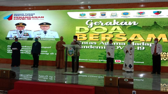 Gubsu Edy Rahmayadi buka doa bersama terkait virus Corona