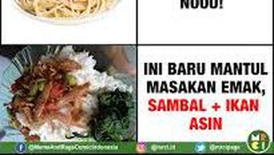 Jelang Lebaran, Meme Kangen Masakan Emak Beredar di Medsos