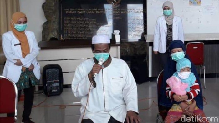 Pasutri klaster Gowa di Klaten sembuh dari Corona, Kamis (14/5/2020).