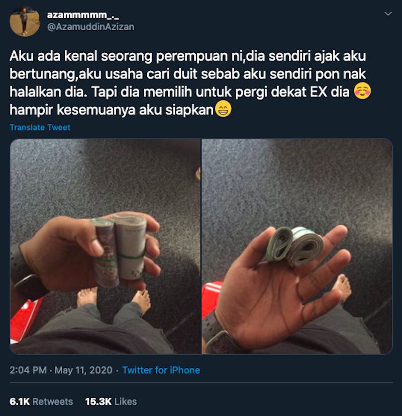 Curhat pria putus cinta viral