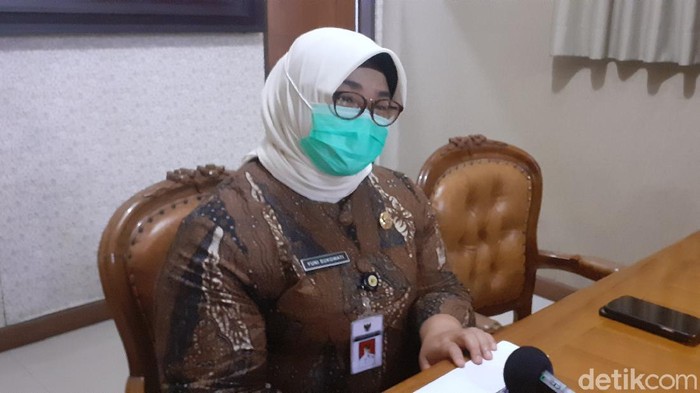 Bupati Sragen Kusdinar Untung Yuni Sukowati, Kamis (14/5/2020).