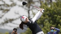 Pegolf Choi Hye-jin tengah beraksi.
