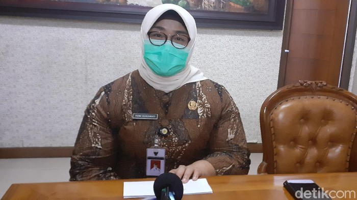 Bupati Sragen Kusdinar Untung Yuni Sukowati, Kamis (14/5/2020).