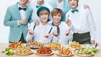 Tak hanya minuman bervitamin saja yang mereka bintangi. Ada juga restoran ayam goreng cepat saji memilih mereka sebagai bintang iklannya. Foto: ASTRO SNS