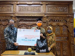 Gandeng UNAIR, BNI Salurkan 1.000 Paket Sembako Ramadhan