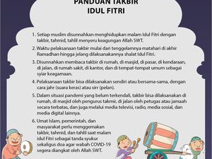 Panduan Takbir Idul Fitri di Rumah dari MUI