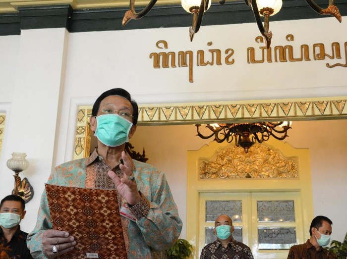 Gubernur DIY, Sri Sultan Hamengku Buwono X, Jumat (15/5/2020).