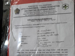 Aspek Hukum Surat Keterangan Bebas Corona