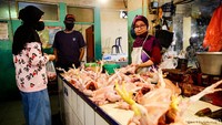 Harga daging ayam mencapai Rp 32.250/kg. 