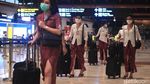 Melihat Kesibukan Pramugari Bandara Soetta saat Pandemi Corona