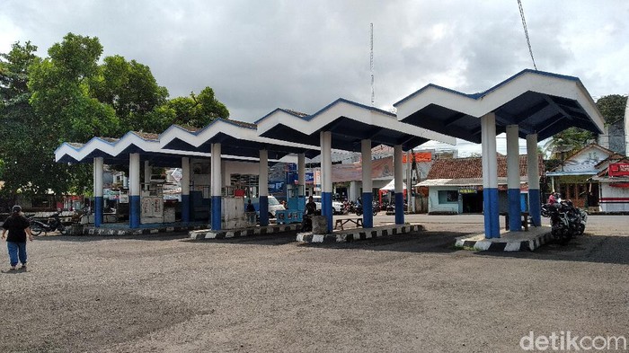Suasana Terminal Pangandaran nampak lengang