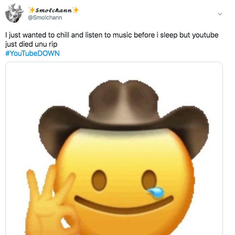 Meme YouTube down