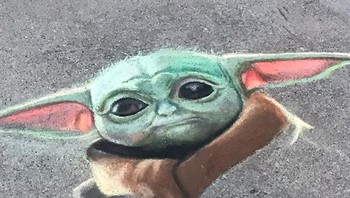 Bahkan ada Baby Yoda! Foto: Instagram/@janrigginsart