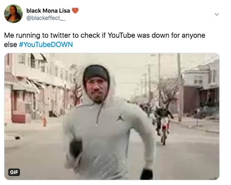 Meme YouTube down