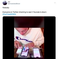 Meme YouTube down