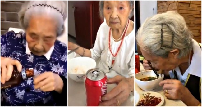 Meski Sudah Tua, 5 Nenek Ini Tetap Doyan Minum Soda