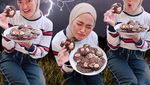 Intip Pose Kocak Kulineran Indira Kalistha, Selebgram yang Sepelekan Corona