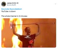 Meme YouTube down