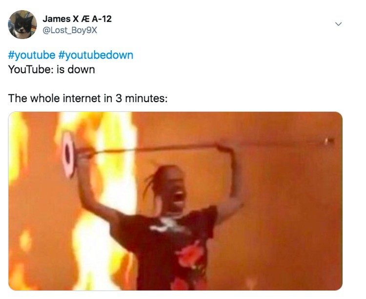 Meme YouTube down