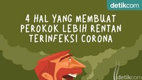 Sebuah riset menyebut perokok 2 kali lipat lebih berisiko mengalami COVID-19 yang berat dibanding non perokok.