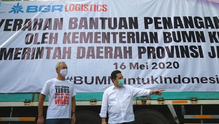 Erick Thohir dan Ganjar Pranowo