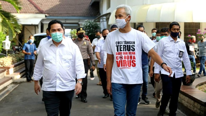 Erick Thohir dan Ganjar Pranowo