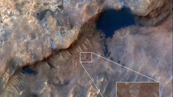 Curiosity Mars Rover NASA dapat dilihat pada gambar ini yang diambil dari luar angkasa pada 31 Mei 2019 Foto: NASA